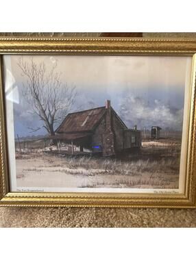 Framed Print 'The Old Home Place' by Huges J. Hylcus